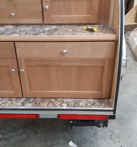 Stove Drawer with Solid Front