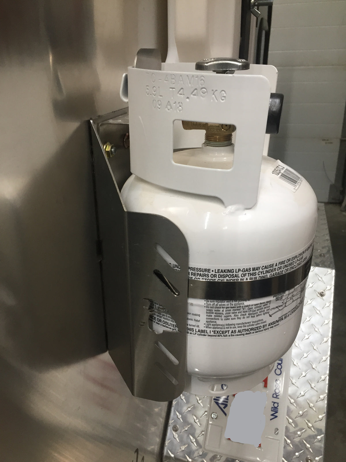 5 LB Mounted Propane Tank